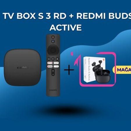 Mi TV box s 3 rd + Redmi Buds 4 Active