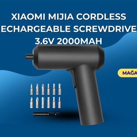 Alət dəsti "Xiaomi Mijia Cordless Rechargeable Screwdriver 3.6V 2000mAh"