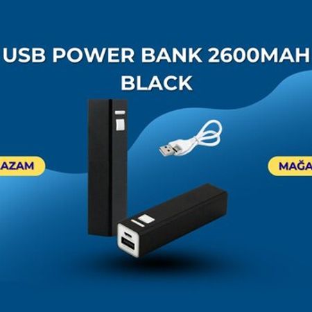 USB Power Bank 2600mah black