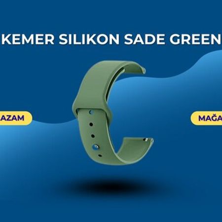 Kəmər Silikon Sade green – Saatlar – ucuztap.az