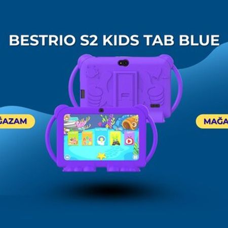 Bestrio S2 Kids Tab blue – Planşet və elektron kitablar – ucuztap.az