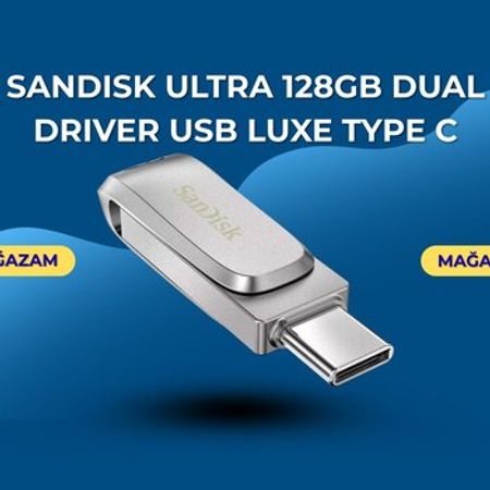 SanDisk Ultra 128GB Dual Driver USB Luxe Type-C – Kompüter aksesuarları – ucuztap.az