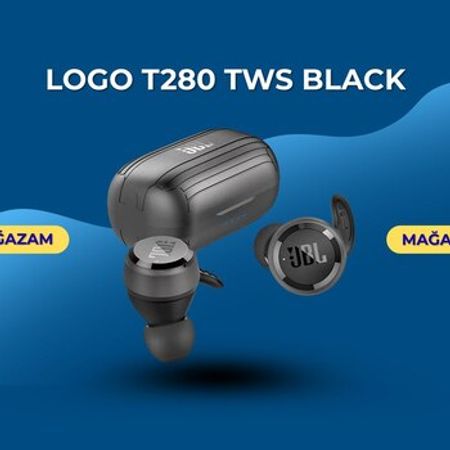 Logo T280 Tws black – Audio və video – ucuztap.az