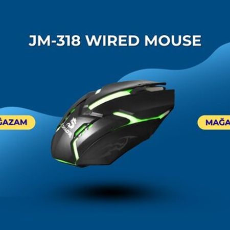 JM-318 wired mouse – Kompüter aksesuarları – ucuztap.az