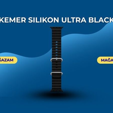 Kəmər silikon Ultra black – Saatlar – ucuztap.az