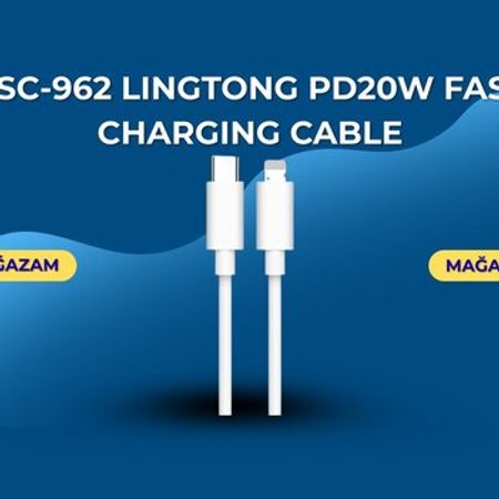 KSC-962 LINGTONG PD20W fast charging cable (2m)(Type-C to Lightning) – Telefonlar – ucuztap.az