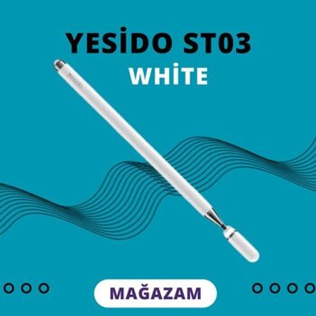 Yesido ST03 White Stylus Qələmi – Planşet və elektron kitablar – ucuztap.az