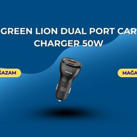 Green Lion Dual Port Car Charger 50w – Ehtiyat hissələri – ucuztap.az