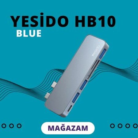 USB HUB Yesido HB10 6 in 1 USB-C Hub – Telefonlar – ucuztap.az