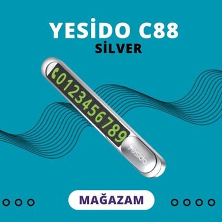 Temporary parking card "Yesido C88(silver) "