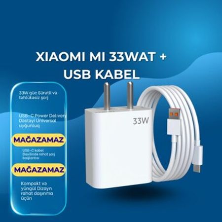 Xiaomi Mi 33wat USB kabel – Telefonlar – ucuztap.az
