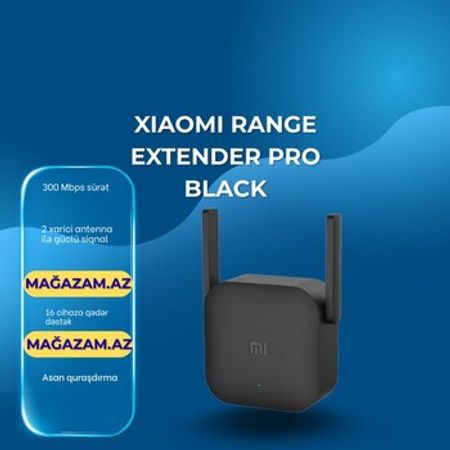 Xiaomi range extender Pro black – Şəbəkə avadanlıqları – ucuztap.az