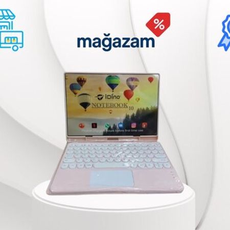 Klaviaturalı Planşet İdino Notebook 10 Pink – Planşet və elektron kitablar – ucuztap.az