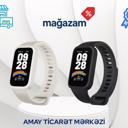 Xiaomi Mi Band 9 Active Black/White smart band – Saatlar – ucuztap.az
