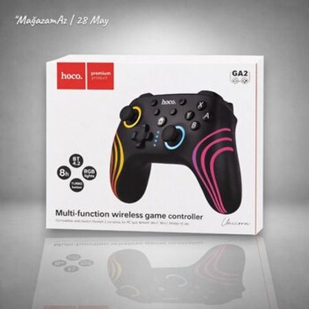 Hoco GA2 Simsiz Gamepad (Wireless Game Controller, RGB) – Oyunlar, pultlar və proqramlar – ucuztap.az