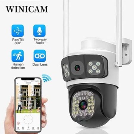 Tam simsiz PTZ360° 2 kamera 12MP/4K+64GB