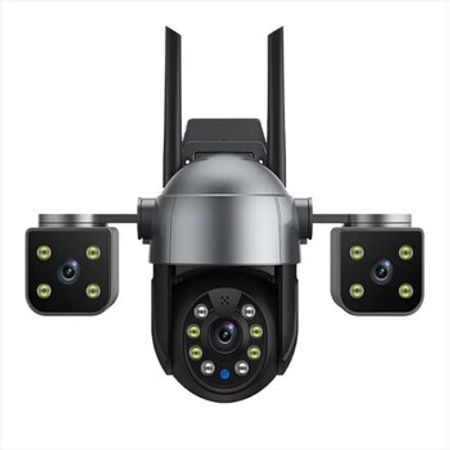 Wifi Simsiz PTZ360° 3 kamera 8MP/4K +64gb