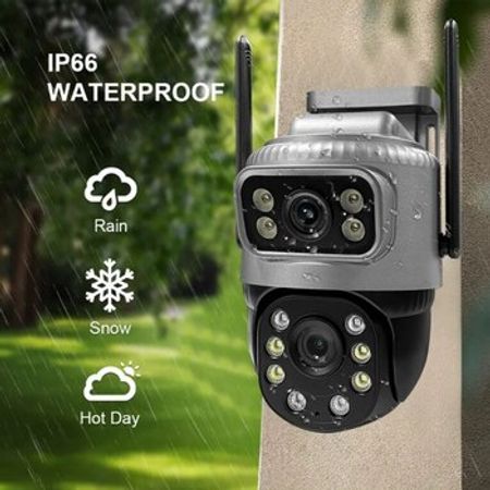 Simsiz Wi-Fi ptz 2 kamera 360° 8mp/4K +64GB