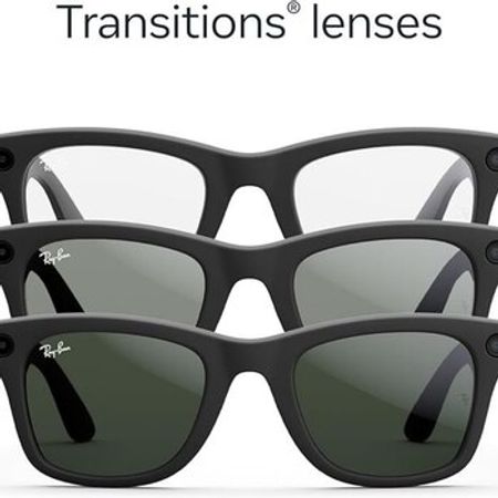 RayBan Meta Wayfarer Matte Black Transition 155/53