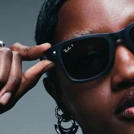 Eynək RayBan Meta Matte Black Graphite Graphit Transitio