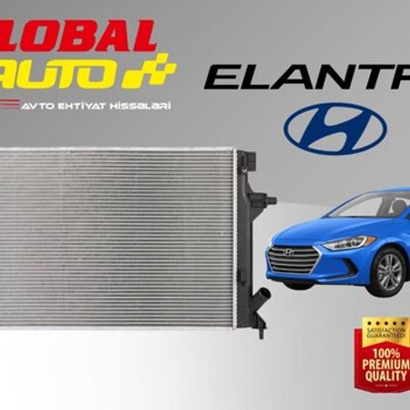 "Hyundai Elantra 2016-2018" su radiatoru