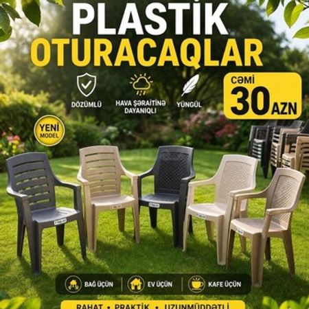 Plastik oturacaqlar – Masalar və oturacaqlar – ucuztap.az