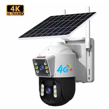 4G Sim kartlı Solar 360° FHD kamera 12MP/4K+64GB