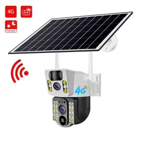 4G Sim kartlı Solar 360° FHD kamera 12MP/4K+64GB