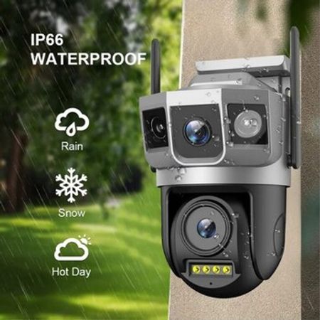 Wi-Fi PTZ kamera 360°FHD 12MP/4K+64GB