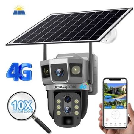 4G Sim kartlı Solar 360° FHD kamera 12MP/4K+64GB