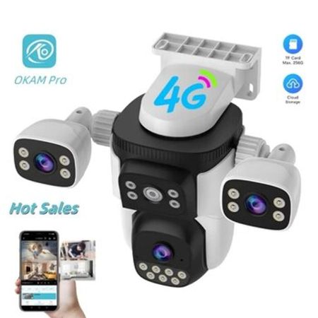 4G Sim kartlı FHD kamera 12MP/4K+64GB