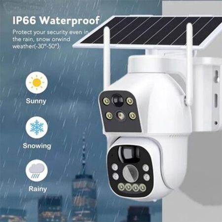 4G Sim kartlı Solar 360° FHD kamera 12MP/4K+64GB