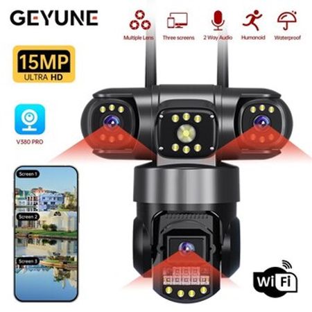 Wi-Fi PTZ kamera 360°FHD 12MP/4K+64GB