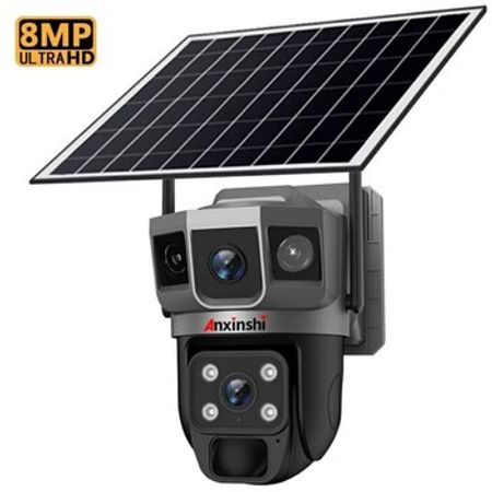 4G Sim kartlı Solar 360° FHD kamera 12MP/4K+64GB