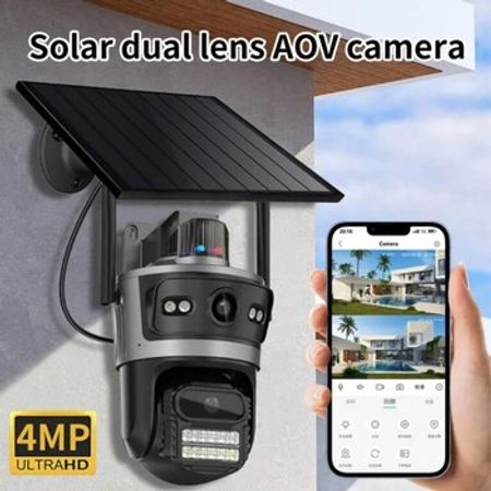 4G Sim kartlı solar 360° FHD kamera 12MP/4K+64GB