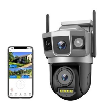 Wi-Fi PTZ kamera 360°FHD 12MP/4K+64GB