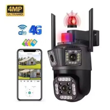 Wi-Fi PTZ kamera 360°FHD 12MP/4K+64GB