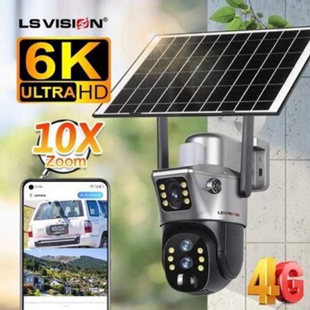 4G sim kartlı solar 360° FHD kamera 12MP/4K+64GB