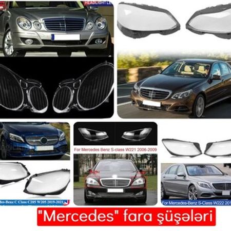 "Mercedes" fara şüşələri