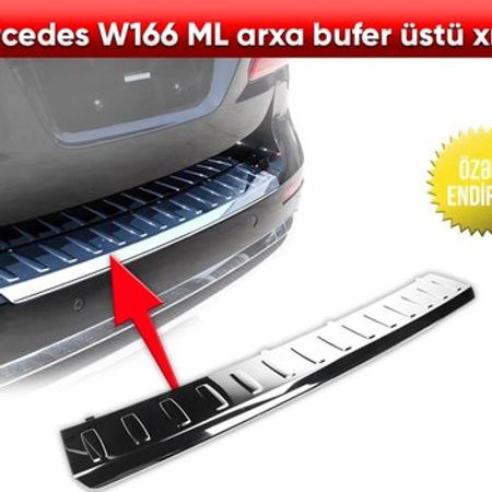 Mercedes W166 ML arxa bufer üstü xromu – Ehtiyat hissələri – ucuztap.az