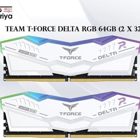 TEAMGROUP T-Force Delta RGB DDR5 RAM 64GB (2×32GB) 6000MHz