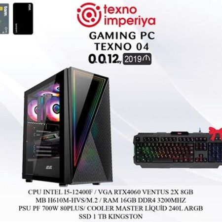Gaming PC TEXNO 04 – Masaüstü kompüterlər – ucuztap.az