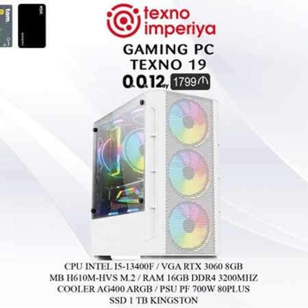 Gaming PC TEXNO 19 – Masaüstü kompüterlər – ucuztap.az