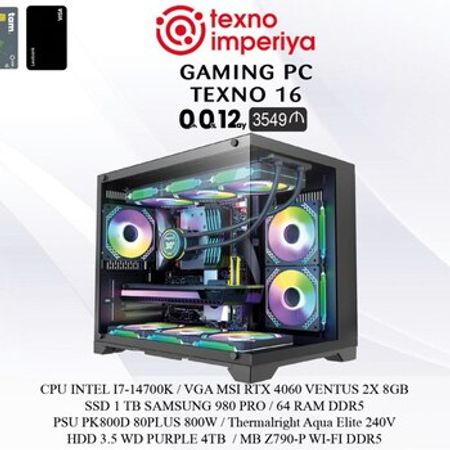 Gaming PC TEXNO 16 – Masaüstü kompüterlər – ucuztap.az