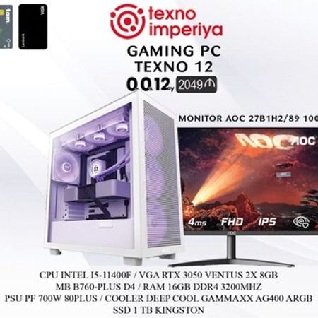 Gaming PC TEXNO 12 – Masaüstü kompüterlər – ucuztap.az