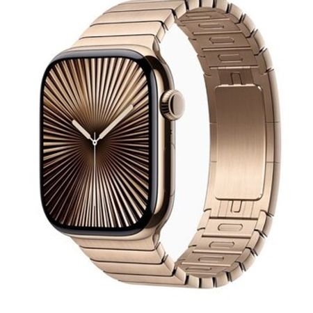 Apple Watch Stainless Steel Gold Titanium – Saatlar – ucuztap.az