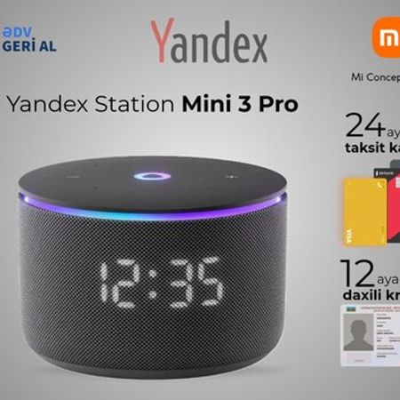 Ağıllı dinamik Yandex Station Mini 3 Pro Black