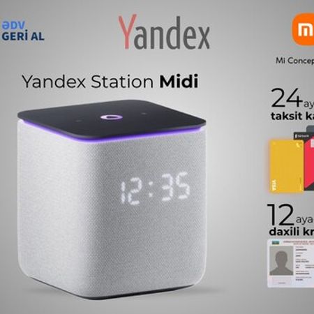 Ağıllı dinamik Yandex Station Midi Grey