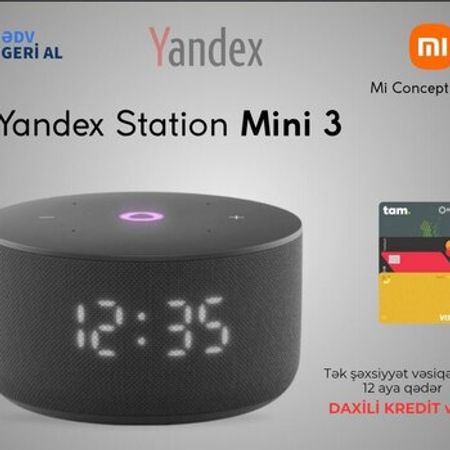 Ağıllı dinamik "Yandex Station Mini 3 Black"