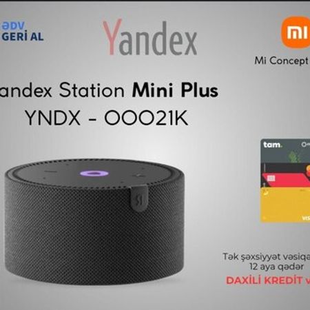 Ağıllı dinamik "Yandex Station Mini Plus Black"